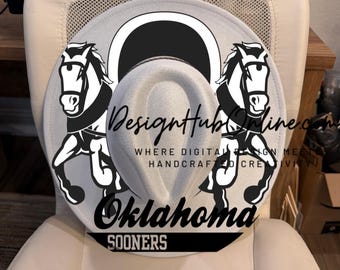Sooners Hat Design - Wide Brim Laser and Hand-Burn File