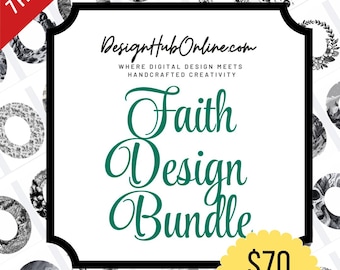 Diseños de sombreros de ala ancha inspirados en la fe / Archivos listos para láser