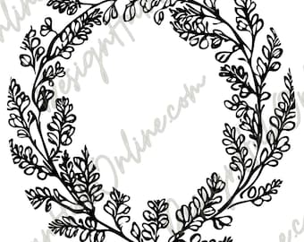 Bluebonnets Design - Wide Brim Laser and Hand-Burn File