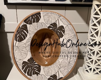 Boho Hat Design - Wide Brim Laser and Hand-Burn File