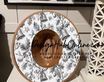 Holiday Berries Hat Design - Wide Brim Laser and Hand-Burn File