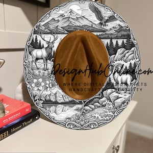 Colorado Wide Brim Hat Burning Design (Laser & Hand-Burn PNG)