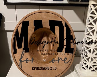 Made For More Hat Design - Wide Brim Laser and Hand-Burn File