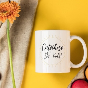 Catechism Mug Reformed Gifts Catechize kids Christian Mug Christian Coffee Cup Reformed Coffee Cup Biblical Covenant Theology Calvinism mug