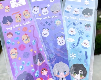 Love and Deepspace Glitter Sticker Sheets