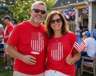 Women’s or Men's Graphic T-Shirt | Patriotic Shirt | USA Shirt | American Flag Shirt