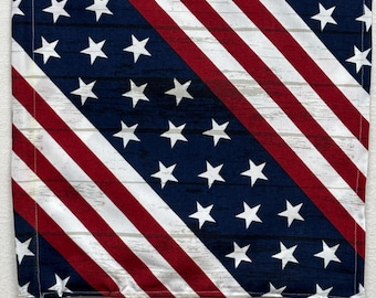 Double sided canvas American flag | Handmade garden double sided flag | America 250