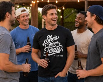 Women’s Graphic T-Shirt | She’s from Texas Shirt | Cute Western Shirt