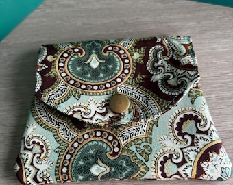 Handmade Small Women’s Wallet | Slim Credit Card Wallet | Back Pocket Wallet |