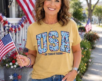 Women’s Graphic T-Shirt | Patriotic Shirt | USA Shirt | Red, White & Blue Shirt