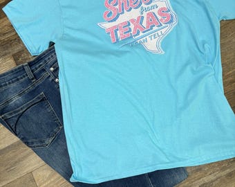 Women’s Graphic T-Shirt | She’s from Texas Shirt | Cute Western Shirt