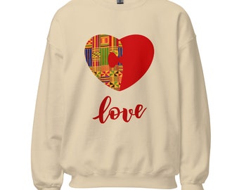 Unisex Sweatshirt - Love Kente Cloth