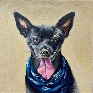 Custom Pet Portrait Painting from Photo Dog Oil Painting Cat Portrait Artwork Personalized Animal Art Hand Painted Memorial Love Gift
