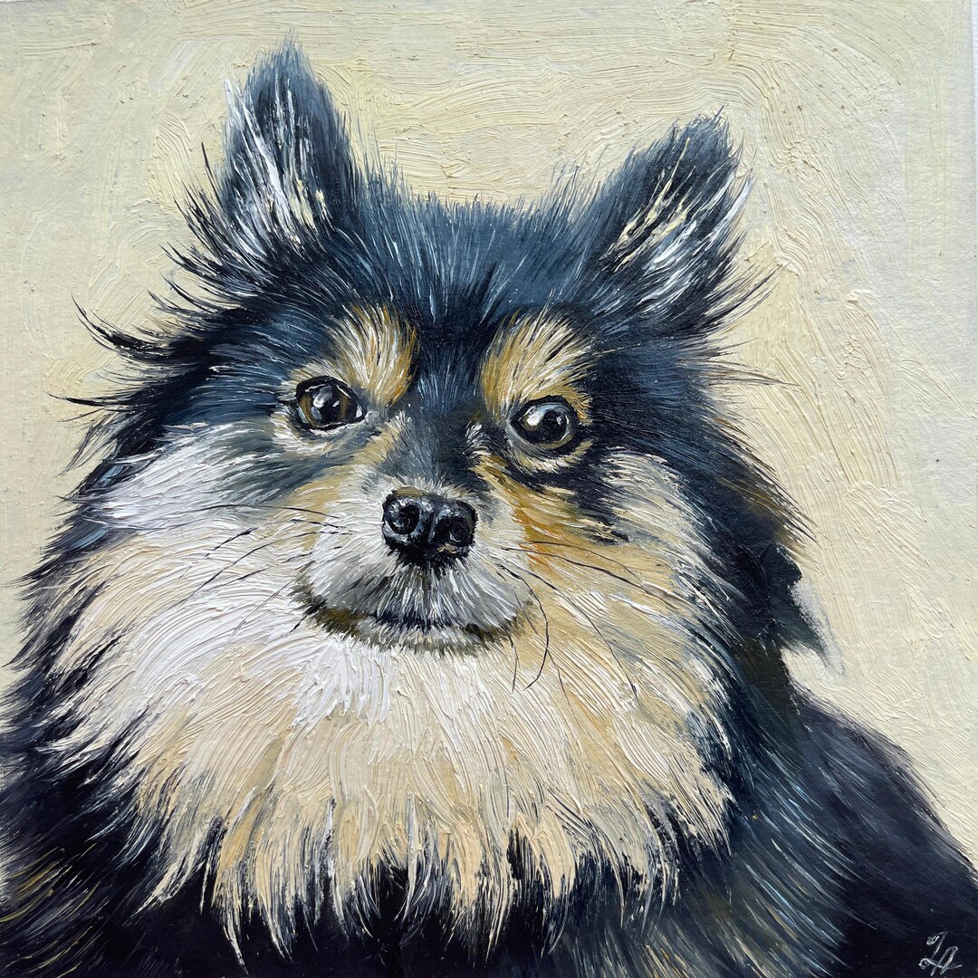 Custom Pet Portrait Painting From Photo Dog Oil Painting Cat Portrait ...