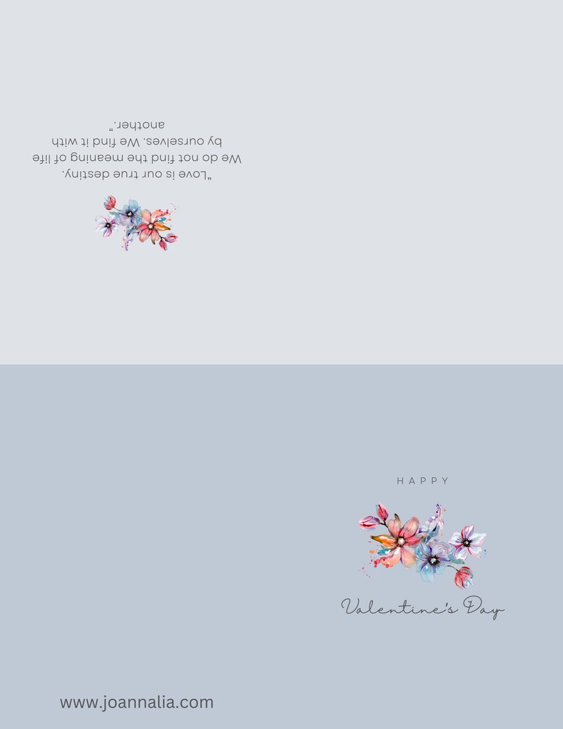Printable PDF Valentine's Day Cards - Etsy