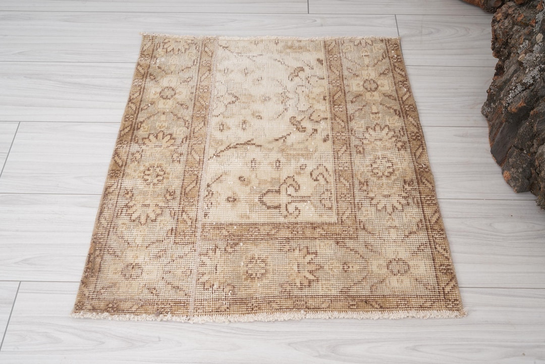 2x2 Rug,small Rug,2x2 Turkish Rug,vintage Door Mat,oushak Rug,handmade ...