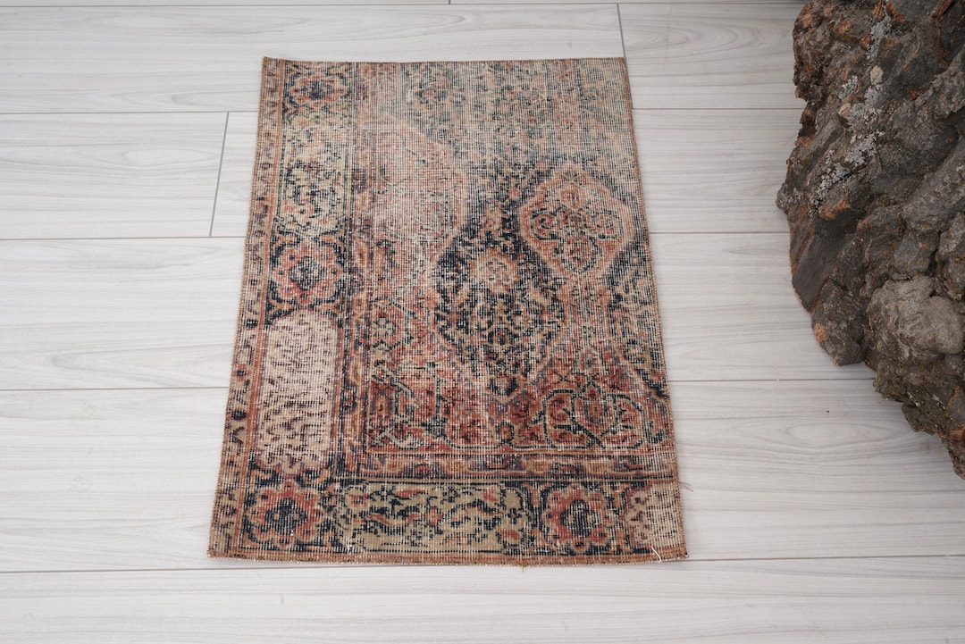2x2 Rug,small Rug,2x2 Turkish Rug,vintage Door Mat,oushak Rug,handmade ...