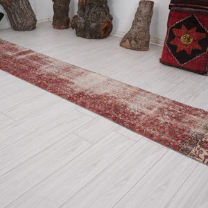 2x11 Runner,Oushak Runner,Vintage Runner Rug,Turkish Runner 2x11,Kitchen Faded Rug,Handmade Rug Runner,Vintage Rug 2x11,Neutral Runner,316