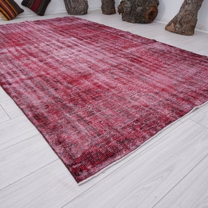 6x9 Rug,Oushak Turkish Rug,Wool Rug,Faded,Vintage Rug,Oushak Rug 6x9,Handmade Area Rug,Muted,Neutral Rug,Rug 6x9,Vintage Area Rug,Carpet,743