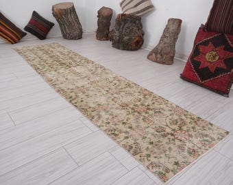 2x9 ランナー、ヴィンテージ ランナー ラグ、トルコ製ランナー 2x9