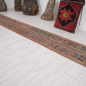 2x11 Runner,Oushak Runner,Vintage Runner Rug,Turkish Runner 2x11,Kitchen Faded Rug,Handmade Rug Runner,Vintage Rug 2x11,Neutral Runner,949