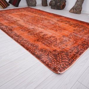 6x9 Rug,Oushak Turkish Rug,Wool Rug,Faded,Vintage Rug,Oushak Rug 6x9,Handmade Area Rug,Muted,Neutral Rug,Rug 6x9,Vintage Area Rug,Carpet,635