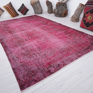 6x10 rug,oushak turkish rug,faded,vintage area rug,wool rug,oushak rug 6x10,handmade area rug,6x10 vintage rug,neutral rug,rug,Carpet,586