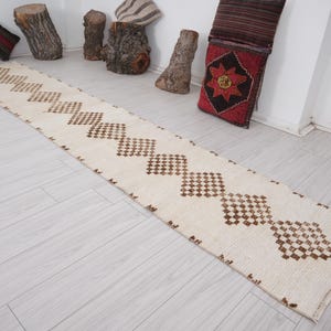 2x13 Runner,Vintage Runner Rug,Turkish Runner 2x13,Handmade Wool Rug,Oushak Rug Runner,Vintage Rug 2x13,Neutral Runner,2x13 Rug,Runner,667