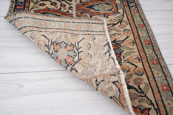 トルコヴィンテージラグ ヴィンテージターキッシュラグ オーバーダイラグ トルコラグ