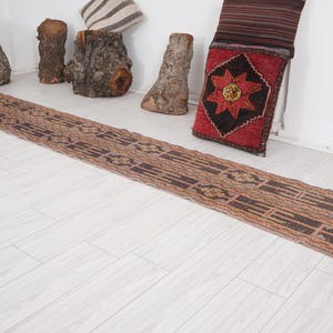 2x11 Runner,Vintage Runner Rug,Oushak Rug Runner 2x11,Wool,Handmade Rug,Neutral Runner,Vintage Rug, Turkish Runner ,Long,Runner,2x11 Rug,898