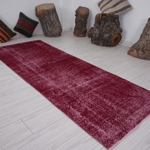 Handmade Wool Runner, Vintage Runner Rug, Turkish Runner 3x8, Oushak Runner Rug,Vintage Rug 3x8,Neutral Runner,Faded Runner,Muted Rug,193