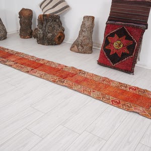 2x11 Runner,Oushak Runner,Vintage Runner Rug,Turkish Runner 2x11,Kitchen Faded Rug,Handmade Rug Runner,Vintage Rug 2x11,Neutral Runner,884