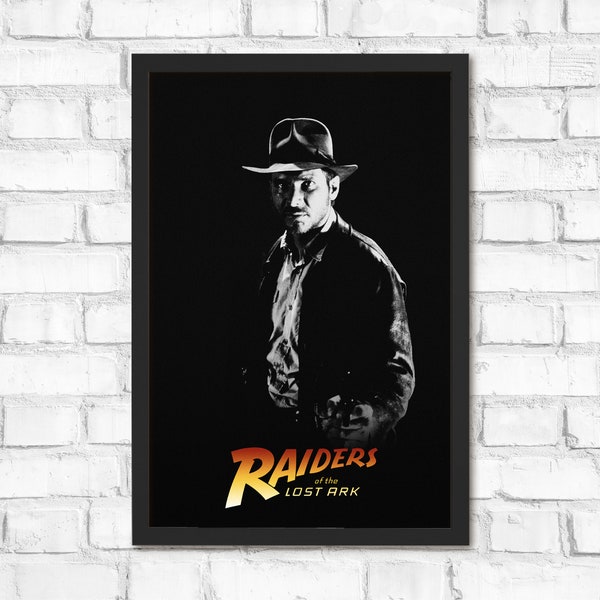 Raiders of the Lost Ark poster, Indiana Jones, movie poster, film poster, wall art, home decor, fan art, unframed print