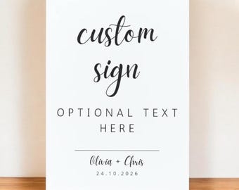 Custom Wedding Sign Template – Editable Printable Decor (Canva)