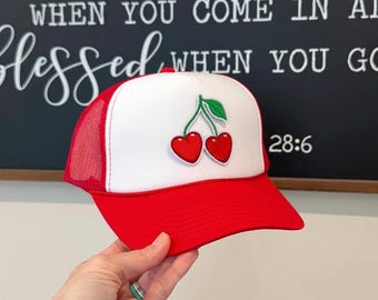 Cherry Red Trucker Hat