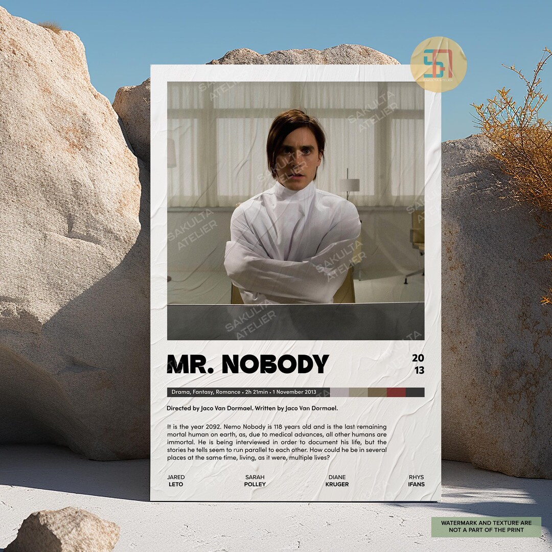 Mr. Nobody Movie Poster / Minimalist Movie Poster / Vintage Retro Art ...