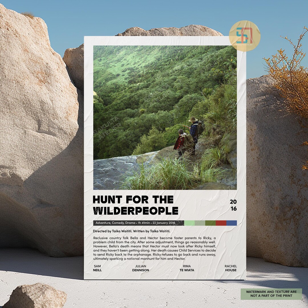 Hunt For The Wilderpeople Poster Minimalist Movie Poster Vintage hunt-for-the-wilderpeople-poster-minimalist-movie-poster-vintage