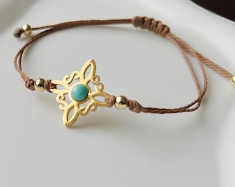 Pulsera Nudo de Bruja, Diseño Delicado, Joyería de Alta Calidad para Mujer, Accesorio Minimalista, Diseño Moderno, Idea de Regalo para Ella
