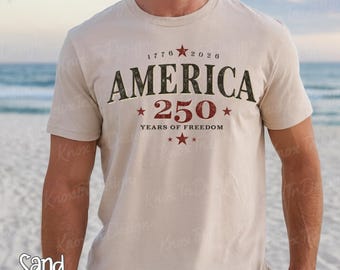 America 250 Shirt, Patriotic USA 1776 Tee, July 4th Celebration Shirt, America Anniversary Tshirt, Summer USA Graphic Tee Up to 3X for Him