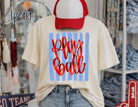 Play Ball Shirt | Baseball Mom Shirt | Softball Mom Tee | Game Day Family Shirt | Sports Mom T-Shirt | Youth to 3X