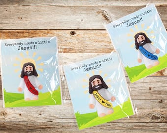 Little Jesus Pocket Card: Easter Church Favor, Bible Study Gift