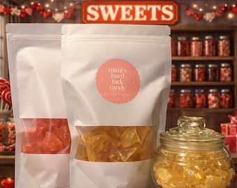 Old Fashioned Hard Tack Candy 1 lb Resealable Bag Handmade in East Tennessee Choose Your Flavor