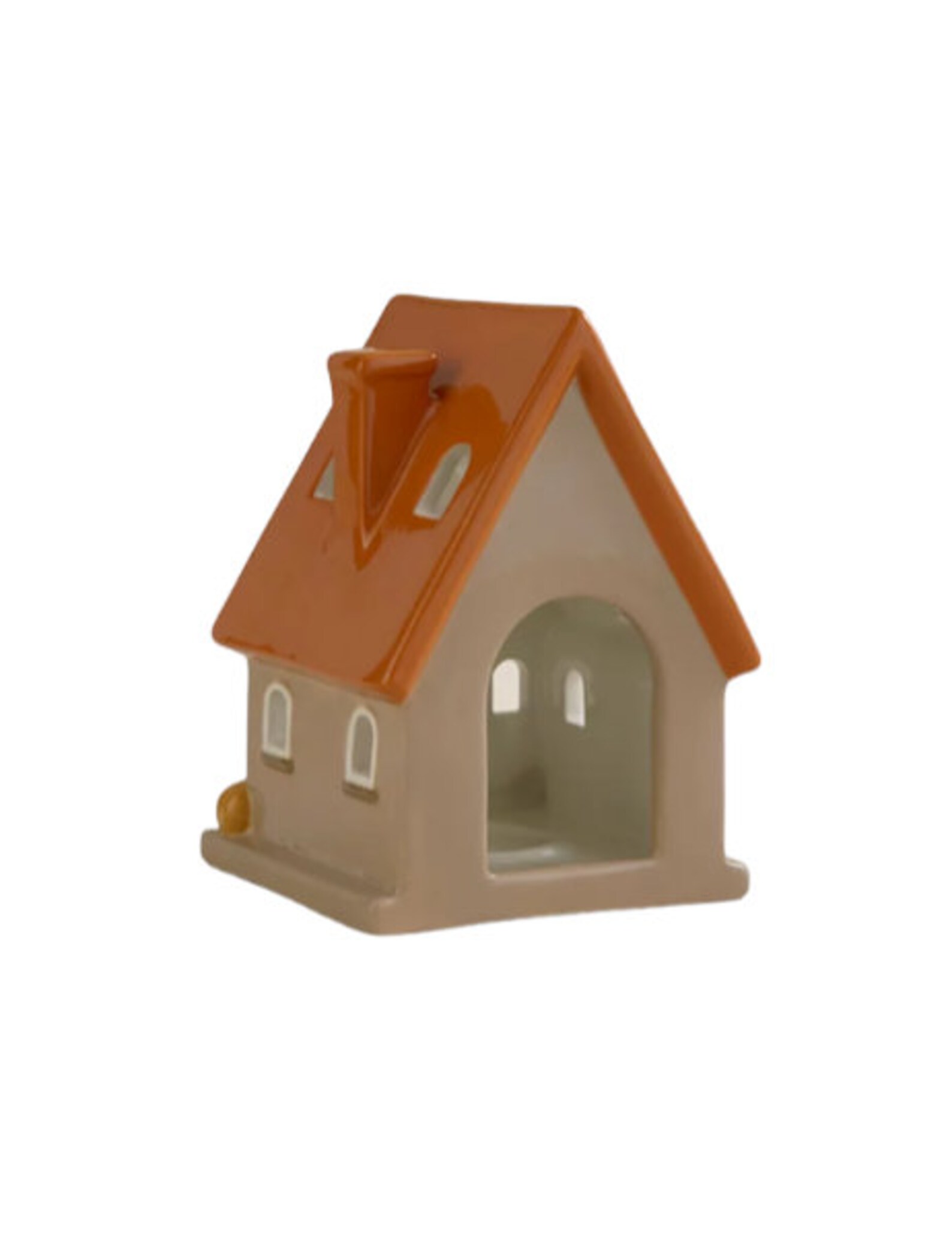 Autumn House Tea Light Holder Pumpkin Candle Holder Earthenware Tea