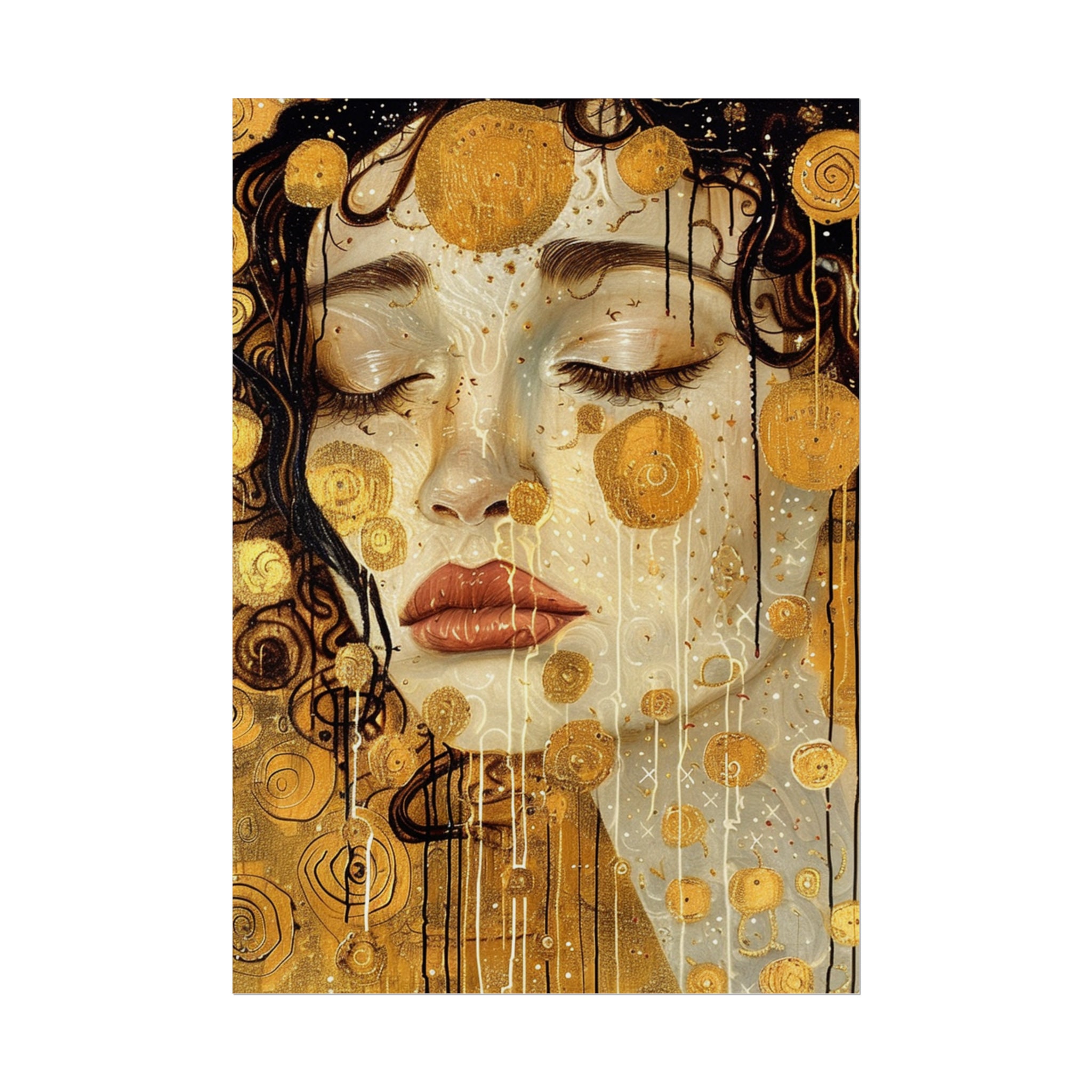 Gustav Klimt Golden Tears Print Art, Vintage Wall Art sold by Tektite ...