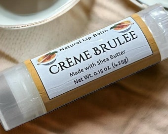 CREME BRULEE Lip Balm Natural Moisturizing .15oz Oval Tube Dye Free