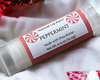 PEPPERMINT Moisturizing Lip Balm .15oz Oval Tube