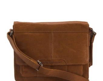 Spikes and Sparrow Brandy Leder Crossbody Bag- Messenger- Neu mit Etikett / Gepäckband