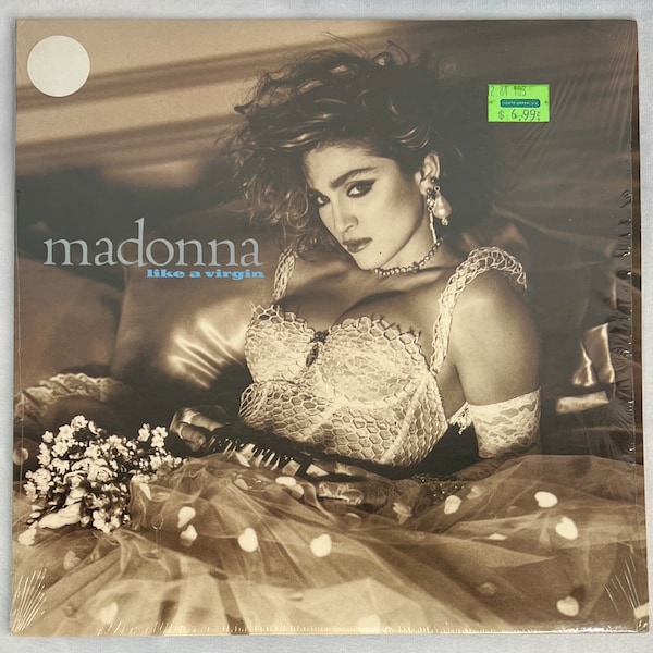 Madonna Like a Virgin, Sire records, first pressing upside down cover, in shrink wrap