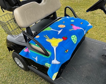 Golf Cart Seat Cover - Terry Cloth - Cocktail