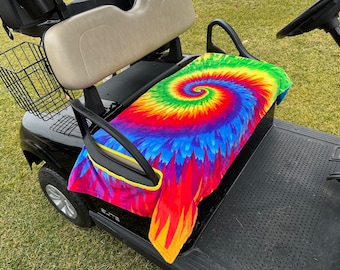 Stoelhoes golfkar - badstof - TieDye